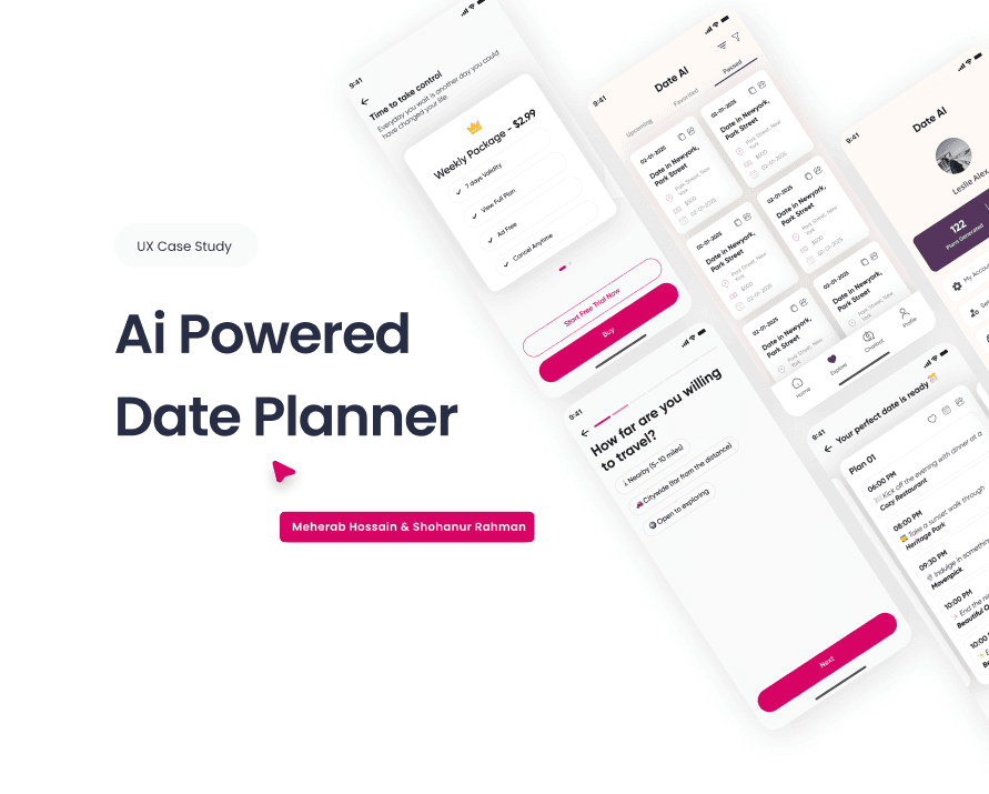 AI Date planner | UX Case study